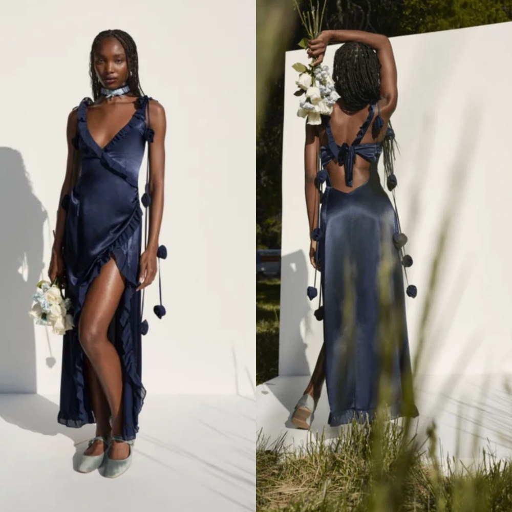 For Love and Lemons Alira Gown in Blue Size XS NEW! New with tags!